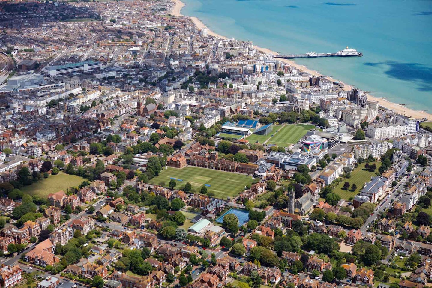 Eastbourne aerial view